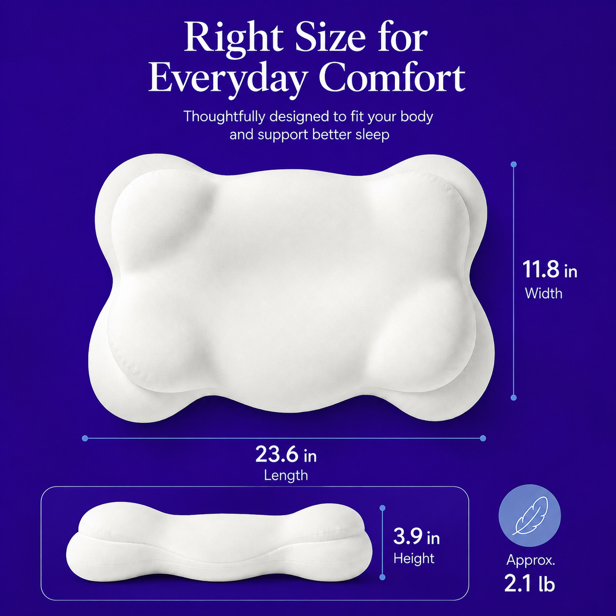 Snoozora® Cloud Alignment Pillow