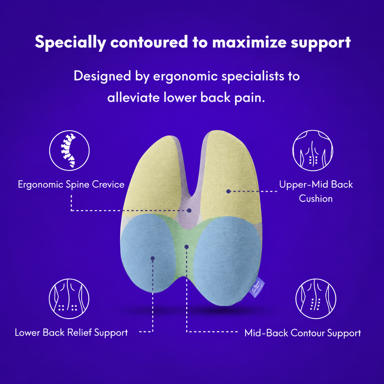 Snoozora Back Alignment Pillow
