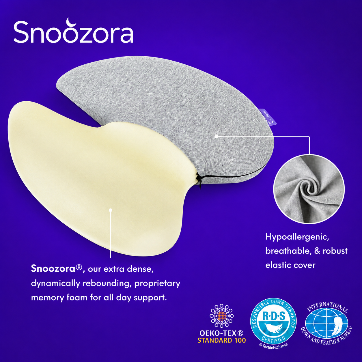 Snoozora Back Alignment Pillow